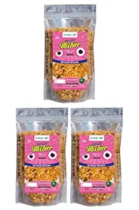 Millet Life Foxtail Millet Snacks 600g (3 * 200g) Tasty and Nutritious Millet Namkeen/Mixture