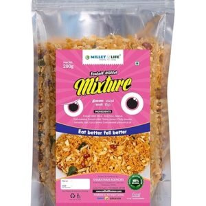 Millet Life Foxtail Millet Snacks 600g (3 * 200g) Tasty and Nutritious Millet Namkeen/Mixture