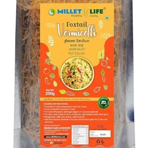 Millet Life Foxtail Millet Vermicelli 600g (3 * 200g) Pack of 3 Taste and Nutritious Millet Vermicelli 600g