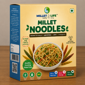 Millet Life Barnyard Millet Noodles Pack of 3 (3 * 7.055OZ) Tasty and Nutritious Vegetarian Noodles 21.164OZ